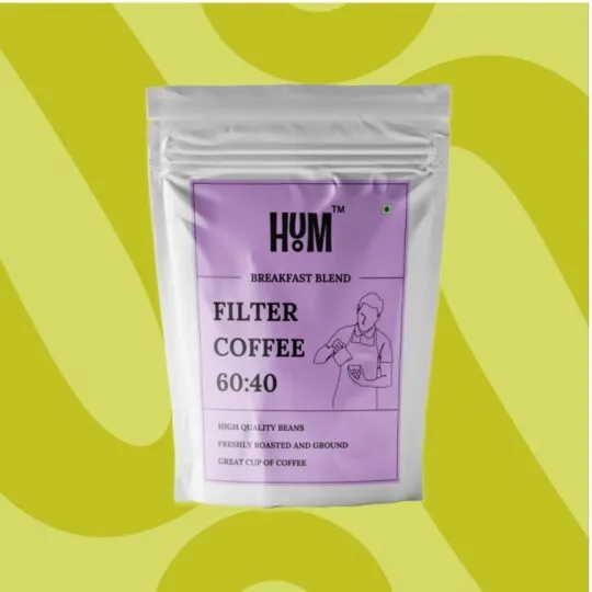 filter coffee 60% coffee and 40% chicory